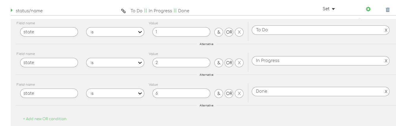 Field-mapping-integration-template-example-featuring-status/name-with-their-connected-field-name-and-values