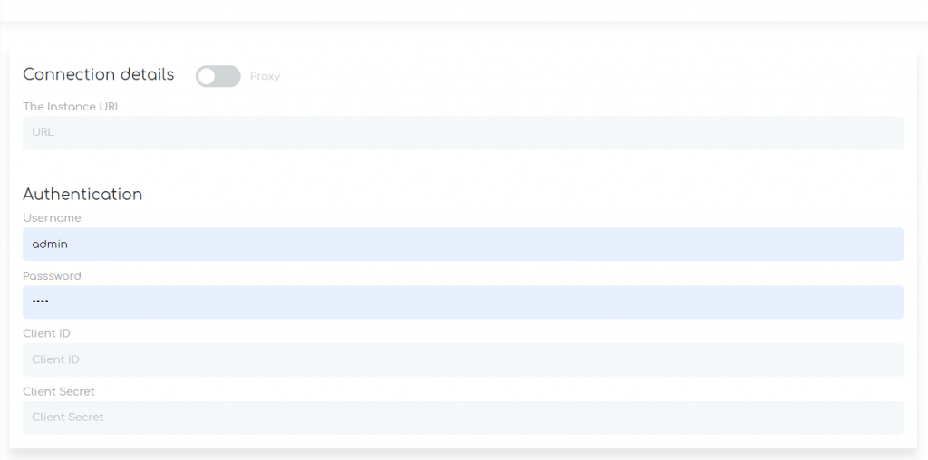 ZigiOps Dynatrace ServiceNow integration: Connection details