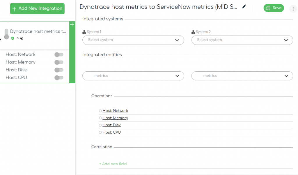 ZigiOps Dynatrace ServiceNow integration: Dynatrace host metrics to ServiceNow metrics – entities