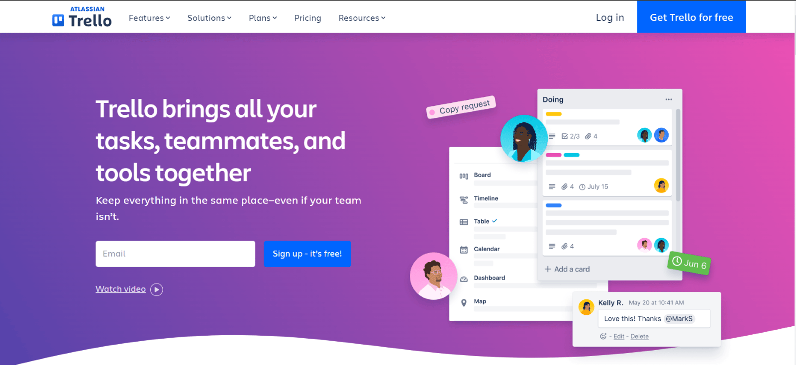 Trello platfrom  