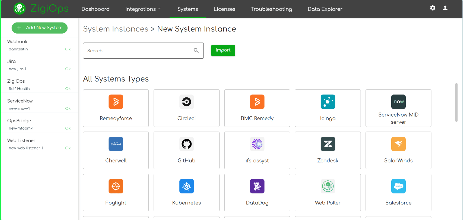 ZigiOps integration template library