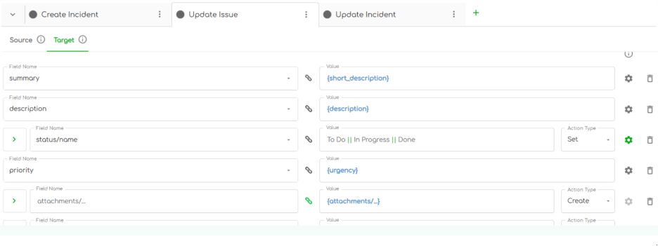 screenshot of ZigiOps issue mapping fields