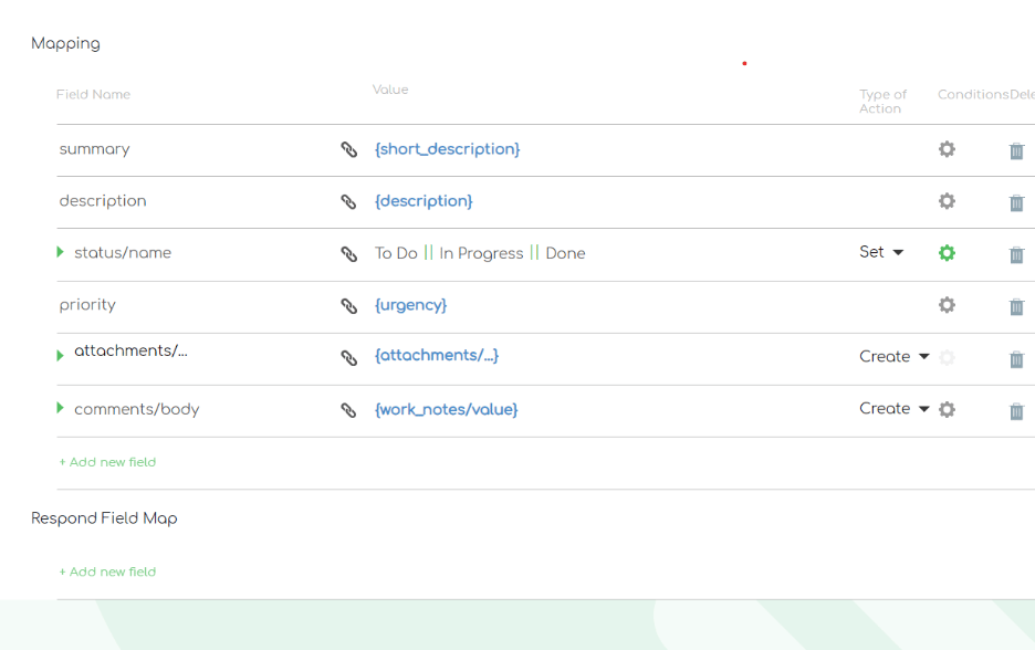 ZigiOps’ ServiceNow Jira integration mapping fields