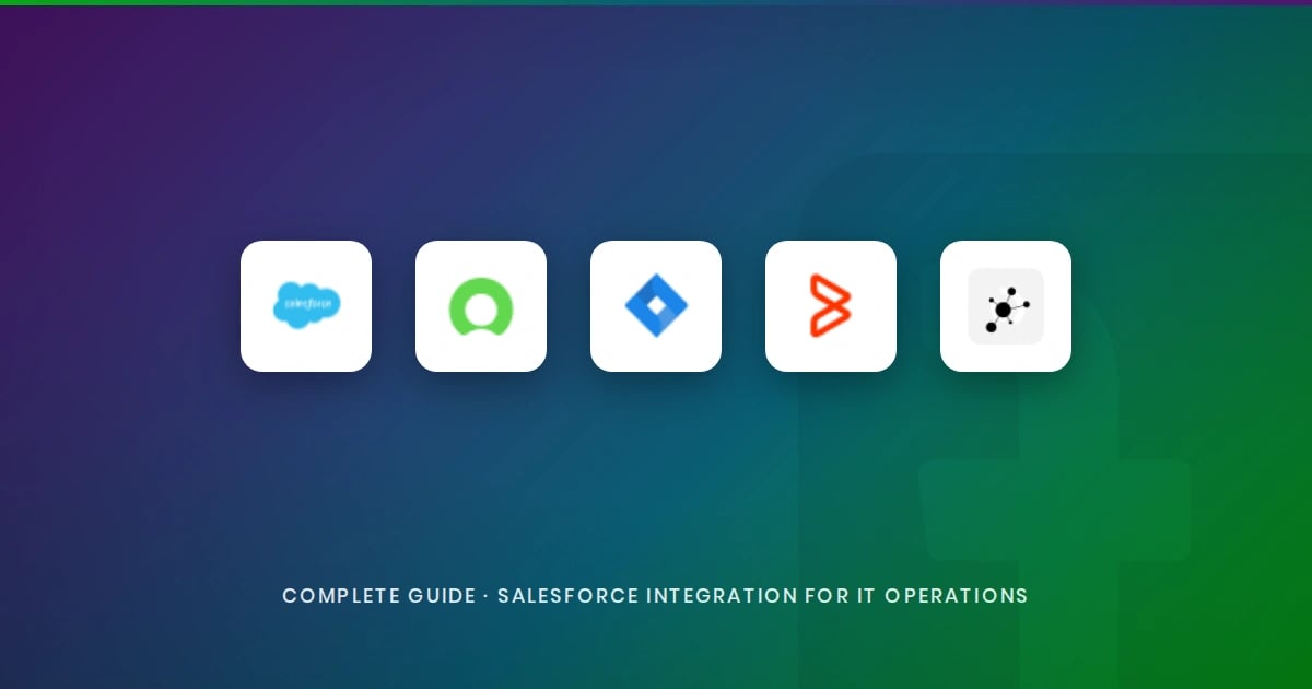  Salesforce integration tools for ITSM teams logo on a gradient background